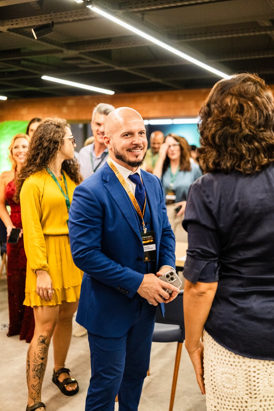 Dr. Diego Bastos Moraes em evento de networking