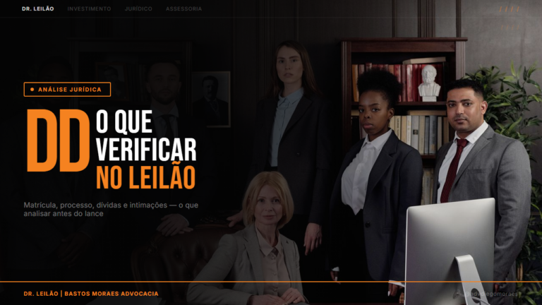 Due Diligence em Leilão de Imóveis: O Que Verificar Antes do Lance